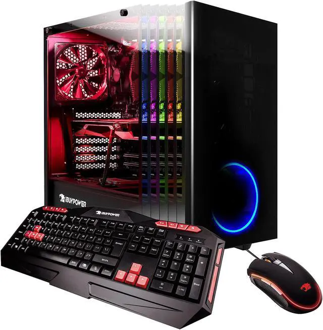 Main image of iBUYPOWER Desktop Computer View21 028a AMD Ryzen 7 1800X 8GB DDR4 1TB HDD AMD Radeon RX 580 Windows 10 Home 64-bit