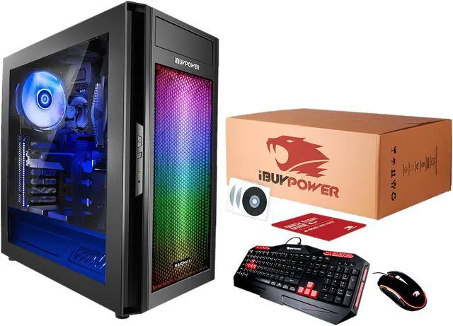 Alt view image 7 of 7 - iBUYPOWER Gaming Desktop AlphaB 027x AMD Ryzen 7 2700X 8GB DDR4 1TB HDD GeForce GTX 1060 Windows 10 Home 64-bit