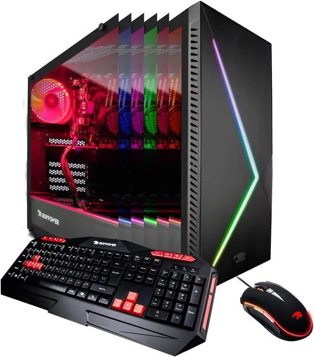 Alt view image 6 of 9 - iBUYPOWER Gaming Desktop Slate2 068i Intel Core i7-9700K 16GB DDR4 1TB SSD GeForce RTX 2060 Windows 10 Home 64-bit