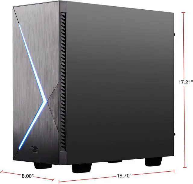 Alt view image 9 of 9 - iBUYPOWER Gaming Desktop Slate2 068i Intel Core i7-9700K 16GB DDR4 1TB SSD GeForce RTX 2060 Windows 10 Home 64-bit