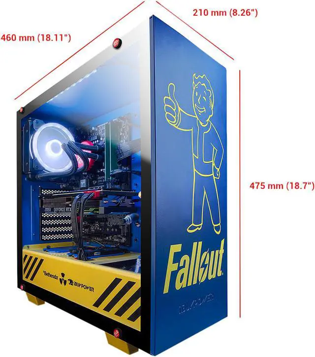 Alt view image 6 of 15 - iBUYPOWER Gaming Desktop Special Edition Gaming Desktop iBP SE Fallout Pro Intel Core i7-8700K 16GB DDR4 1TB SSD GeForce RTX 2080 Windows 10 Home 64-bit