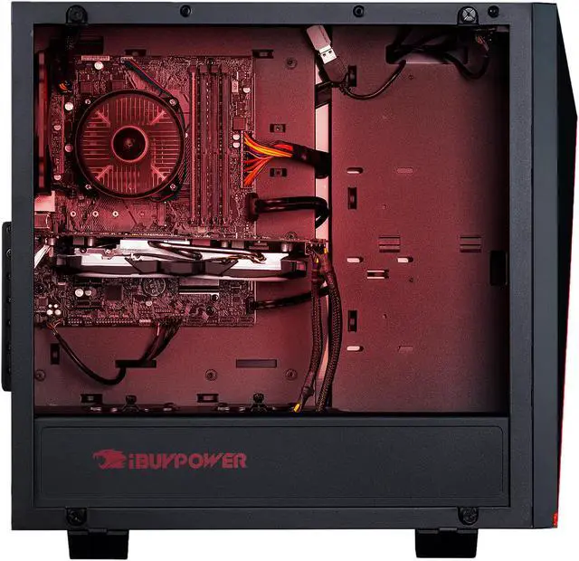 Alt view image 4 of 9 - iBUYPOWER - Gaming Desktop PC - AMD Ryzen 5 3600 (3.60 GHz) NVIDIA GeForce GTX 1660 8 GB DDR4 500 GB SSD Windows 10 Home 64-bit Slate 106AV2
