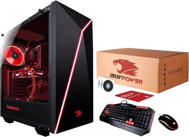 Alt view image 6 of 9 - iBUYPOWER - Gaming Desktop PC - AMD Ryzen 5 3600 (3.60 GHz) NVIDIA GeForce GTX 1660 8 GB DDR4 500 GB SSD Windows 10 Home 64-bit Slate 106AV2