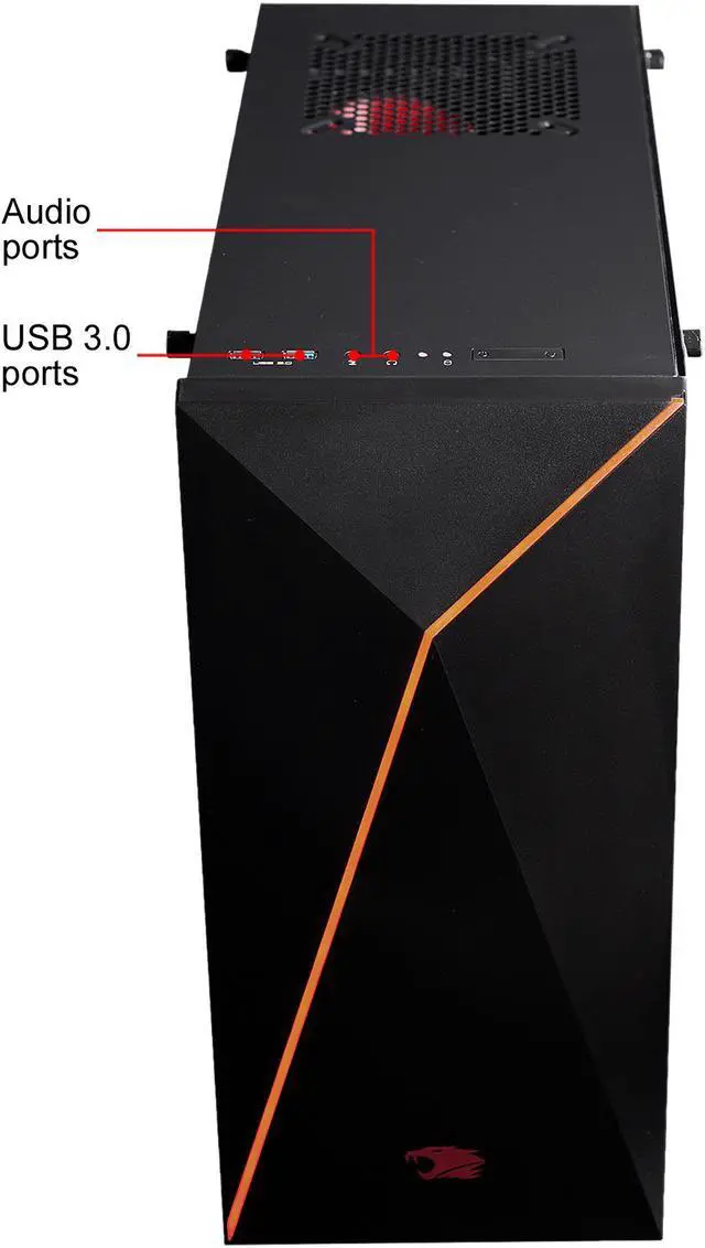 Alt view image 8 of 9 - iBUYPOWER - Gaming Desktop PC - AMD Ryzen 5 3600 (3.60 GHz) NVIDIA GeForce GTX 1660 8 GB DDR4 500 GB SSD Windows 10 Home 64-bit Slate 106AV2