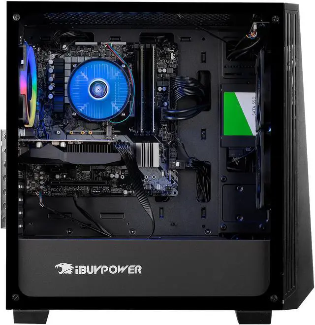Alt view image 4 of 6 - iBUYPOWER - Gaming Desktop PC - AMD Ryzen 7 3700X (3.60 GHz) AMD Radeon RX 5700 XT 16 GB DDR4 480 GB SSD 1 TB HDD Windows 10 Home 64-bit Trace 2 PRO112A
