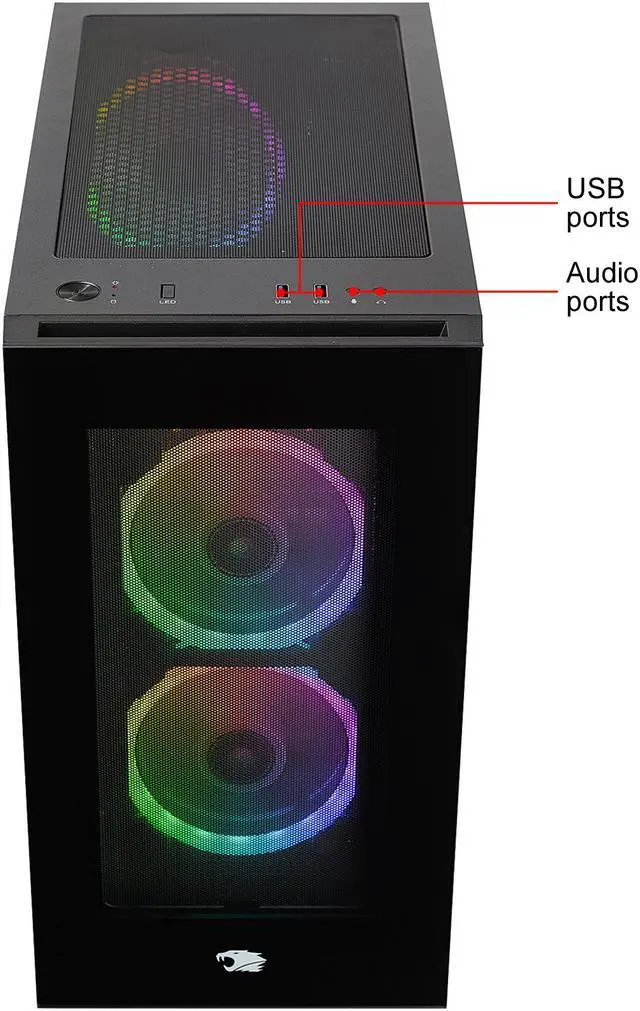 Alt view image 7 of 7 - iBUYPOWER Gaming Desktop EM3GX50i Intel Core i3-10100 8GB DDR4 240GB SSD GeForce GTX 1650 SUPER Windows 10 Home 64-bit