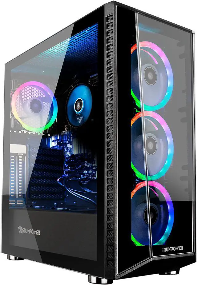 Alt view image 2 of 6 - iBUYPOWER TraceMR153iN - Intel Core i7-10700 - 16 GB DDR4 - 480 GB SSD - Intel UHD Graphics 630 - Windows 10 Home - Desktop Computer