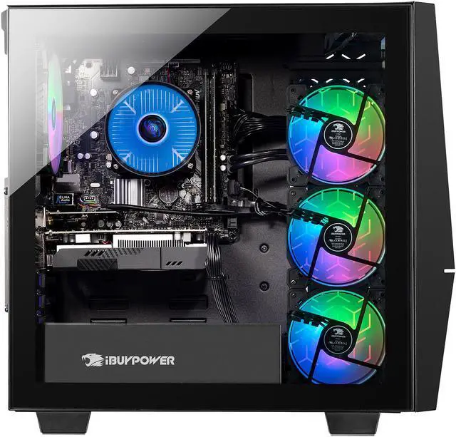 Alt view image 7 of 10 - iBUYPOWER Slate 4 163A - AMD Ryzen 5 3600 - Radeon RX 580 - 16 GB DDR4 - 1 TB HDD - 240 GB SATA SSD - Windows 10 Home - Gaming Desktop