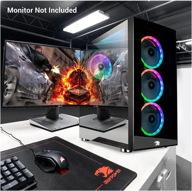 Alt view image 11 of 11 - iBUYPOWER Gaming Desktop Element MR 208i Intel Core i7-11700F 16GB DDR4 1TB HDD 240GB SSD GeForce RTX 2060 Windows 10 Home 64-bit