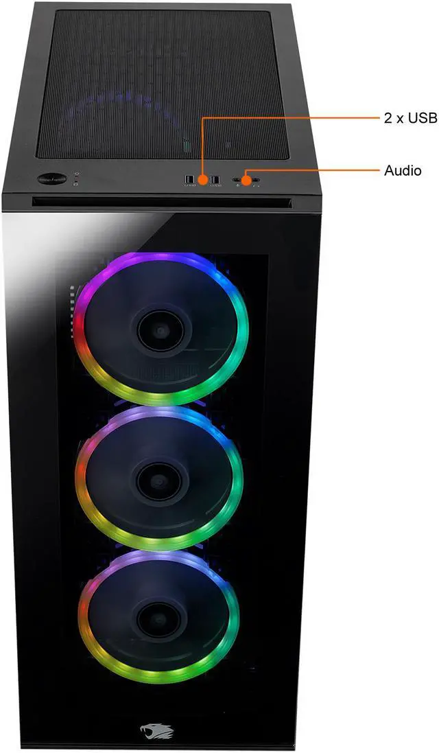 Alt view image 6 of 11 - iBUYPOWER Gaming Desktop Element MR 208i Intel Core i7-11700F 16GB DDR4 1TB HDD 240GB SSD GeForce RTX 2060 Windows 10 Home 64-bit