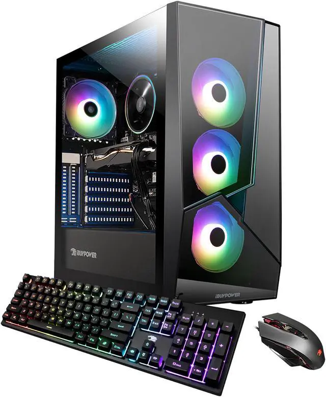 Main image of iBUYPOWER Desktop Computer Slate 5MR 240i Intel Core i3-10105F 8GB DDR4 480 GB SATA SSD NVIDIA GeForce GT 1030 Windows 11 Home 64-bit