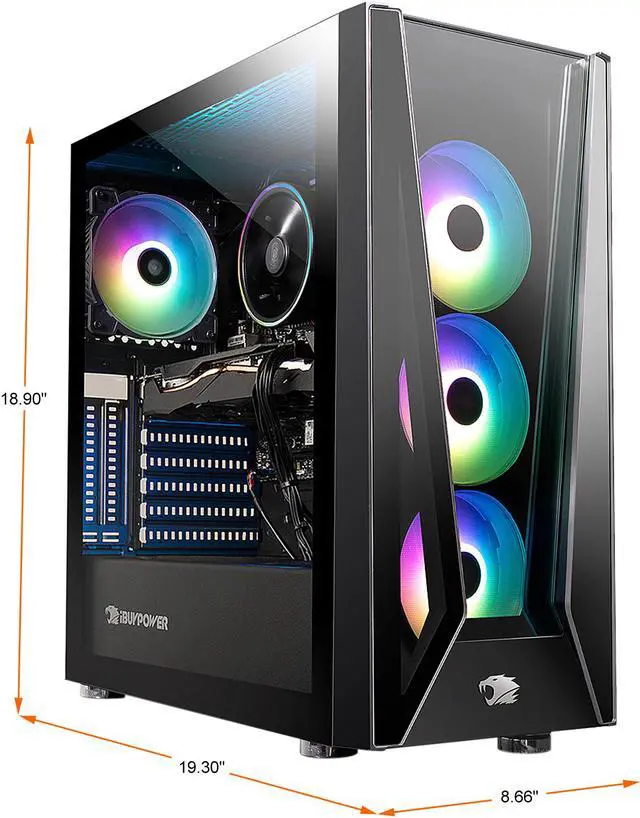 Alt view image 3 of 9 - iBUYPOWER Gaming Desktop TraceMR 262i Intel Core i5-12400F 16GB DDR4 1TB HDD 480GB SSD GeForce RTX 3060 Windows 11 Home 64-bit