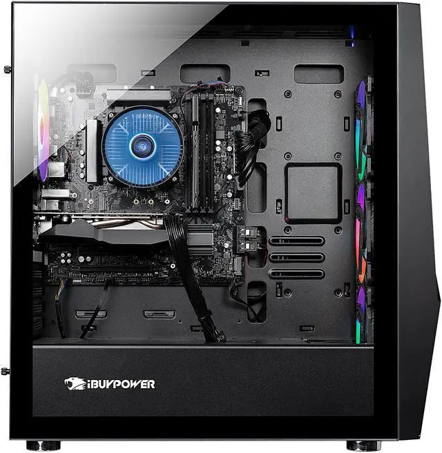 Alt view image 5 of 7 - iBUYPOWER Gaming Desktop SlateMR1004 Intel Core i3-10105F 8GB DDR4 480GB SSD GeForce GTX 1650 Windows 11 Home 64-bit