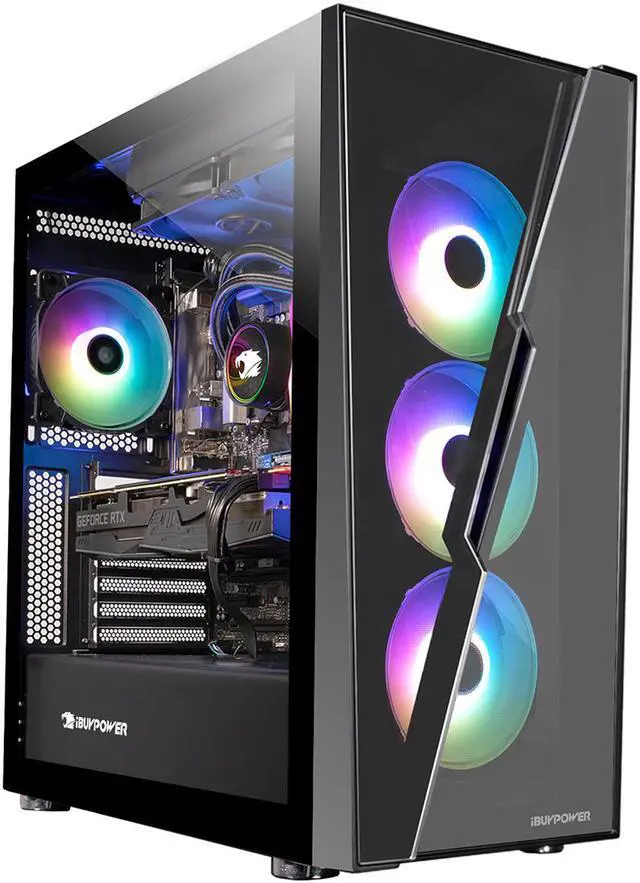 Alt view image 2 of 5 - iBUYPOWER Gaming Desktop SlateHako302A AMD Ryzen 9 7900X 32GB DDR5 1TB NVMe SSD SSD GeForce RTX 3080 Windows 11 Home