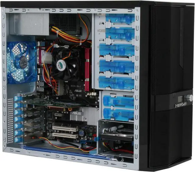 Alt view image 10 of 14 - CyberpowerPC Desktop PC Gamer Ultra 7200 6000+ 2GB DDR2 500GB HDD NVIDIA GeForce 8600 GT Windows Vista Home Premium