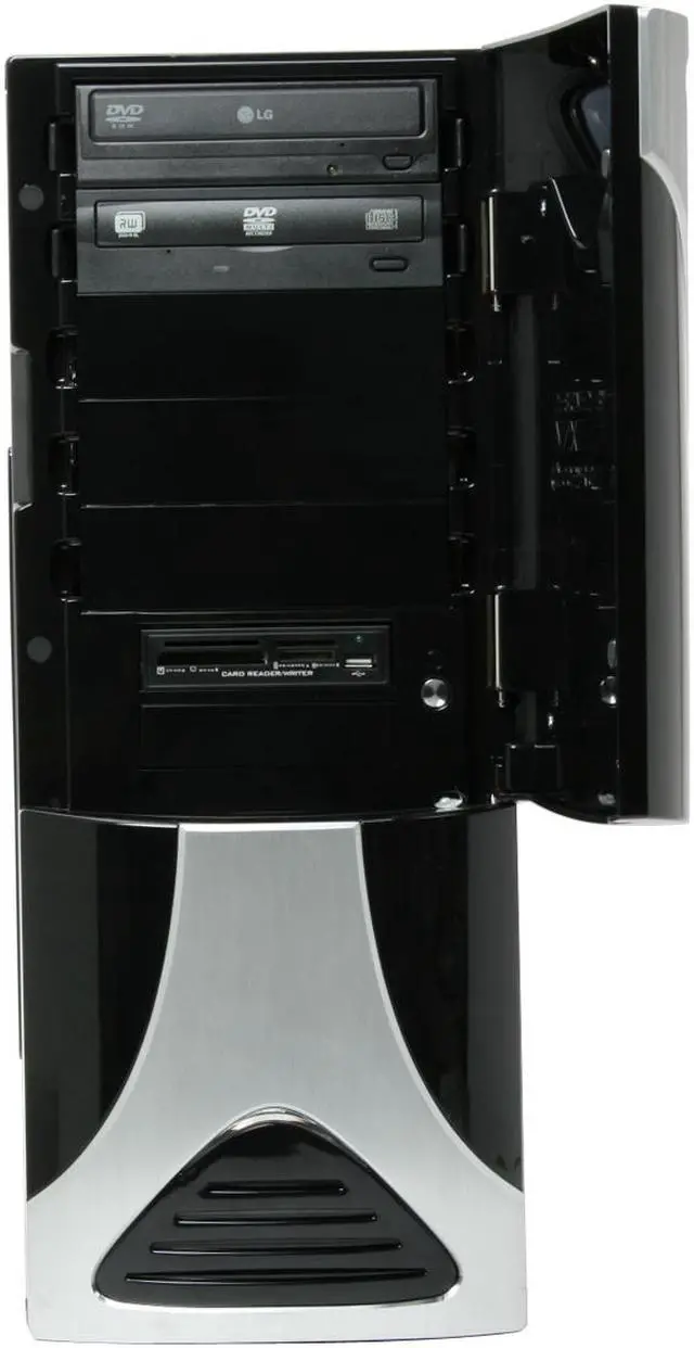 Alt view image 7 of 20 - CyberpowerPC Desktop PC Gamer Infinity 8300 Intel Core 2 Duo E6850 2GB DDR2 500GB HDD Dual NVIDIA GeForce 8600 GT Windows Vista Home Premium 64-bit