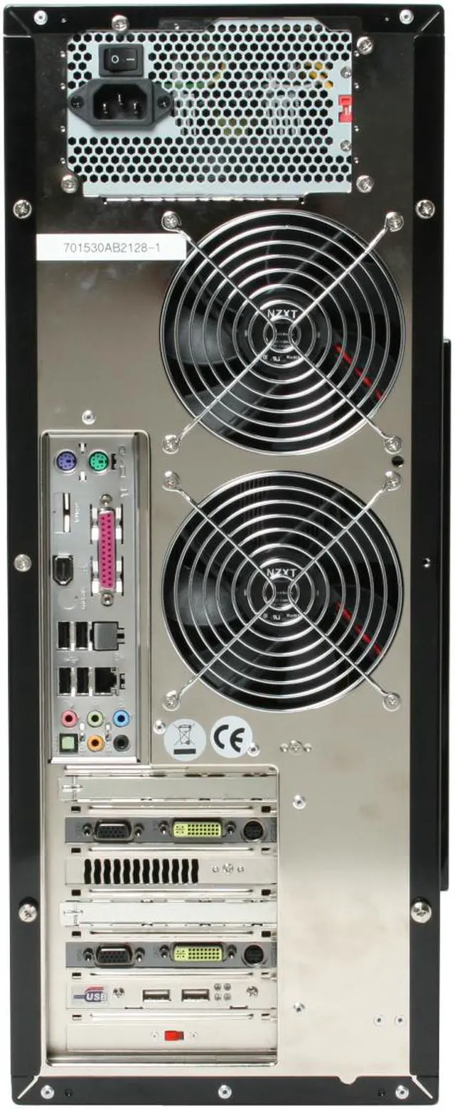 Alt view image 10 of 20 - CyberpowerPC Desktop PC Gamer Infinity 8300 Intel Core 2 Duo E6850 2GB DDR2 500GB HDD Dual NVIDIA GeForce 8600 GT Windows Vista Home Premium 64-bit