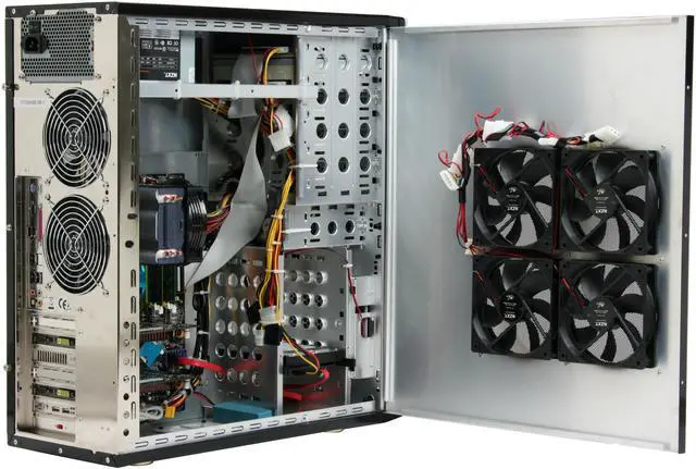 Alt view image 11 of 20 - CyberpowerPC Desktop PC Gamer Infinity 8300 Intel Core 2 Duo E6850 2GB DDR2 500GB HDD Dual NVIDIA GeForce 8600 GT Windows Vista Home Premium 64-bit