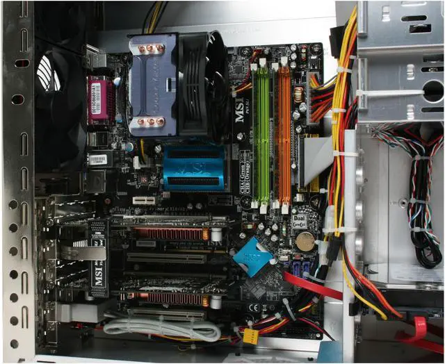 Alt view image 14 of 20 - CyberpowerPC Desktop PC Gamer Infinity 8300 Intel Core 2 Duo E6850 2GB DDR2 500GB HDD Dual NVIDIA GeForce 8600 GT Windows Vista Home Premium 64-bit