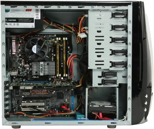 Alt view image 12 of 19 - CyberpowerPC Desktop PC Gamer Infinity 7500 Intel Core 2 Duo E6750 2GB DDR2 500GB HDD NVIDIA GeForce 8800 GT Windows Vista Home Premium