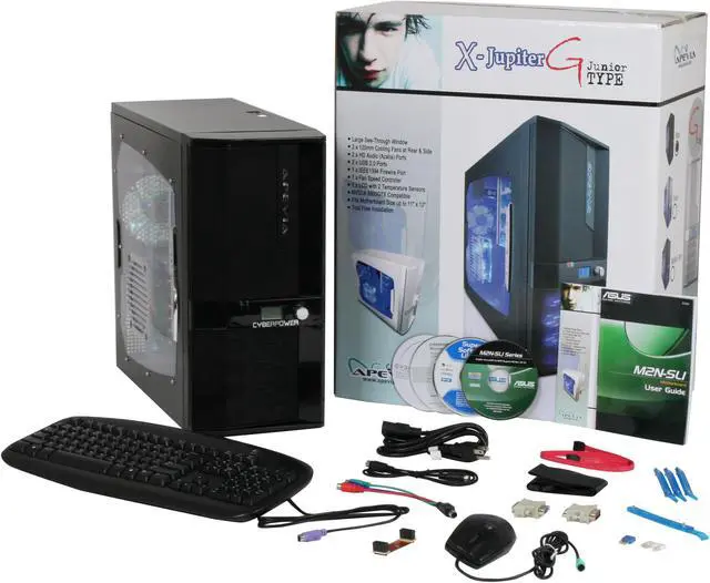 Alt view image 14 of 14 - CyberpowerPC Desktop PC Gamer Ultra 6210 5200+ 2GB DDR2 320GB HDD NVIDIA GeForce 8500 GT Windows Vista Home Premium