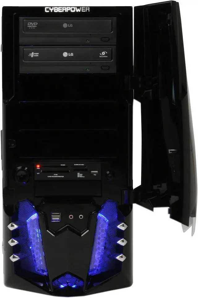 Alt view image 6 of 14 - CyberpowerPC Desktop PC Gamer Infinity 7510 Intel Core 2 Quad Q6600 2GB DDR2 500GB HDD NVIDIA GeForce 8800 GT Windows Vista Home Premium