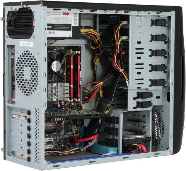 Alt view image 9 of 14 - CyberpowerPC Desktop PC Gamer Infinity 7510 Intel Core 2 Quad Q6600 2GB DDR2 500GB HDD NVIDIA GeForce 8800 GT Windows Vista Home Premium