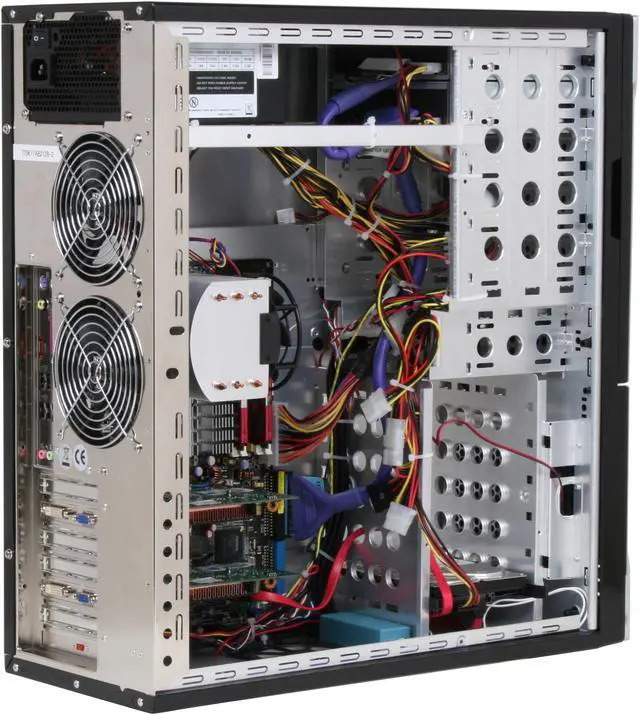 Alt view image 9 of 15 - CyberpowerPC Desktop PC Gamer Infinity 8310 Intel Core 2 Duo E8400 2GB DDR2 500GB HDD Dual NVIDIA GeForce 8600 GT Windows Vista Home Premium 64-bit