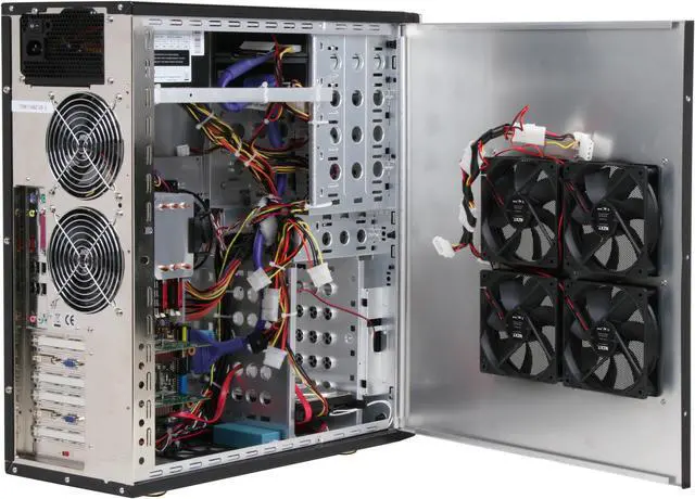Alt view image 8 of 15 - CyberpowerPC Desktop PC Gamer Infinity 8310 Intel Core 2 Duo E8400 2GB DDR2 500GB HDD Dual NVIDIA GeForce 8600 GT Windows Vista Home Premium 64-bit