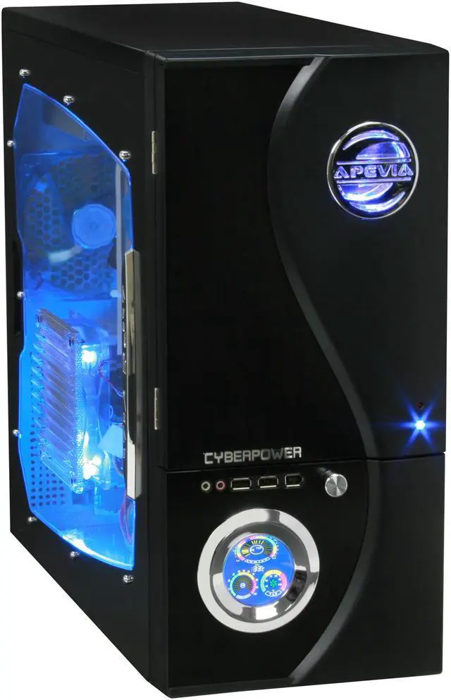 Alt view image 2 of 13 - CyberpowerPC Desktop PC Gamer Infinity 7515 Intel Core 2 Quad Q9300 3GB DDR2 500GB HDD NVIDIA GeForce 9800 GTX Windows Vista Home Premium