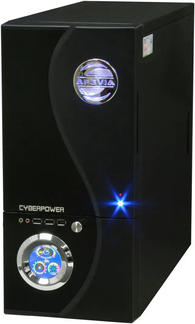 Alt view image 4 of 13 - CyberpowerPC Desktop PC Gamer Infinity 7515 Intel Core 2 Quad Q9300 3GB DDR2 500GB HDD NVIDIA GeForce 9800 GTX Windows Vista Home Premium