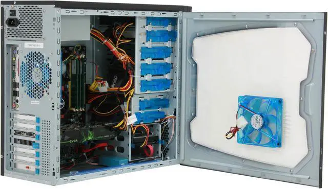 Alt view image 7 of 13 - CyberpowerPC Desktop PC Gamer Infinity 7515 Intel Core 2 Quad Q9300 3GB DDR2 500GB HDD NVIDIA GeForce 9800 GTX Windows Vista Home Premium