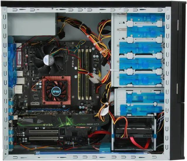 Alt view image 9 of 13 - CyberpowerPC Desktop PC Gamer Infinity 7515 Intel Core 2 Quad Q9300 3GB DDR2 500GB HDD NVIDIA GeForce 9800 GTX Windows Vista Home Premium