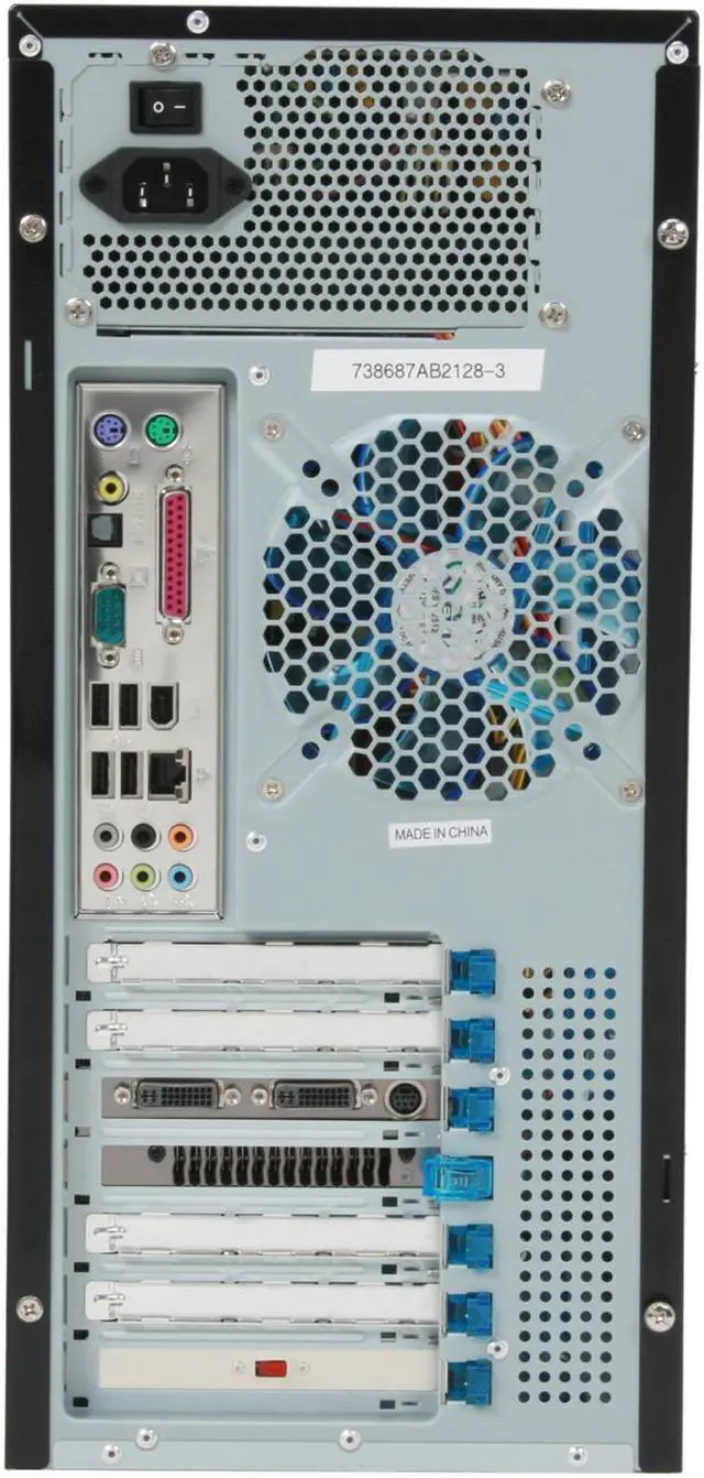 Alt view image 12 of 13 - CyberpowerPC Desktop PC Gamer Infinity 7515 Intel Core 2 Quad Q9300 3GB DDR2 500GB HDD NVIDIA GeForce 9800 GTX Windows Vista Home Premium