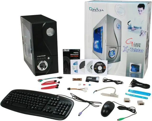 Alt view image 13 of 13 - CyberpowerPC Desktop PC Gamer Infinity 7515 Intel Core 2 Quad Q9300 3GB DDR2 500GB HDD NVIDIA GeForce 9800 GTX Windows Vista Home Premium
