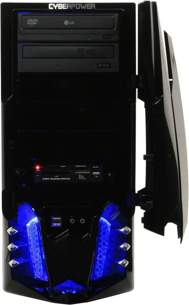 Alt view image 8 of 20 - CyberpowerPC Desktop PC Gamer Infinity 8311 Intel Core 2 Duo E8400 4GB DDR2 500GB HDD NVIDIA GeForce 9600 GT Windows Vista Home Premium 64-bit