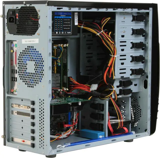 Alt view image 10 of 20 - CyberpowerPC Desktop PC Gamer Infinity 8311 Intel Core 2 Duo E8400 4GB DDR2 500GB HDD NVIDIA GeForce 9600 GT Windows Vista Home Premium 64-bit
