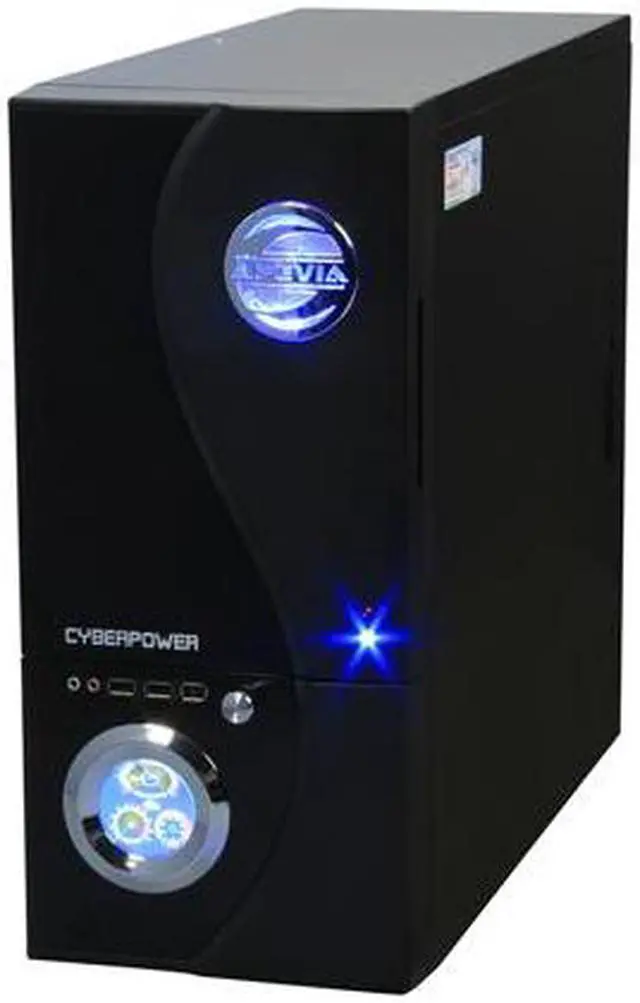 Alt view image 4 of 19 - CyberpowerPC Desktop PC Gamer Infinity 7516 Intel Core 2 Quad Q9300 4GB DDR2 500GB HDD NVIDIA GeForce 9800 GTX+ Windows Vista Home Premium 64-bit