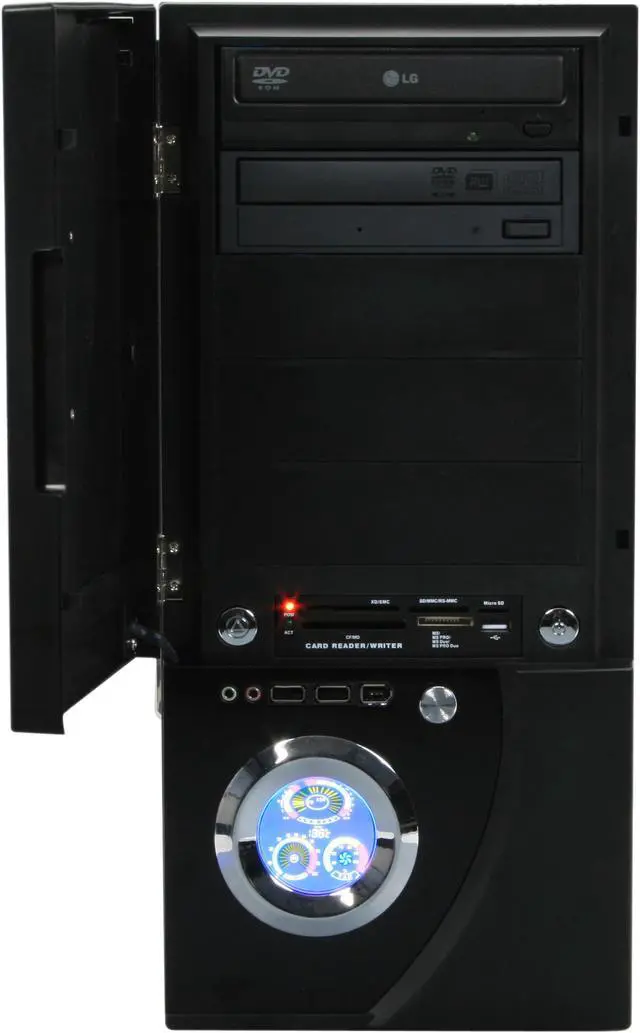 Alt view image 6 of 19 - CyberpowerPC Desktop PC Gamer Infinity 7516 Intel Core 2 Quad Q9300 4GB DDR2 500GB HDD NVIDIA GeForce 9800 GTX+ Windows Vista Home Premium 64-bit