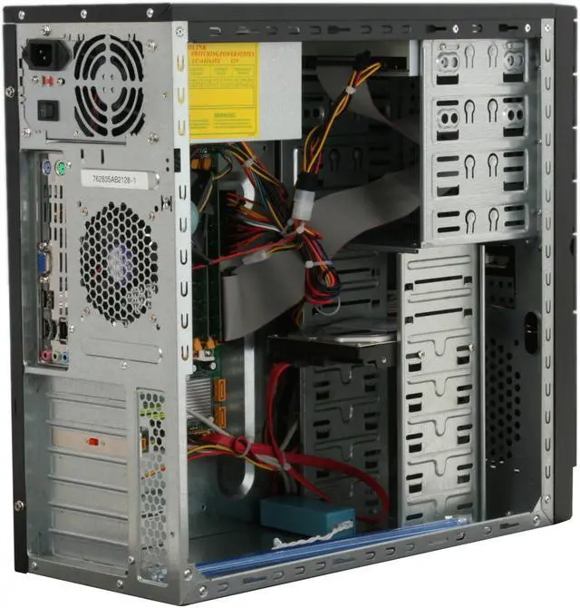 Alt view image 9 of 19 - CyberpowerPC Desktop PC Gamer Infinity 3300 Intel Core 2 Quad Q6600 4GB DDR2 500GB HDD Intel GMA 3100 Windows Vista Home Premium