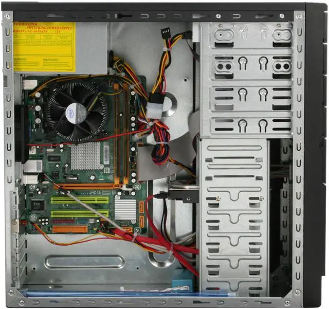 Alt view image 10 of 19 - CyberpowerPC Desktop PC Gamer Infinity 3300 Intel Core 2 Quad Q6600 4GB DDR2 500GB HDD Intel GMA 3100 Windows Vista Home Premium