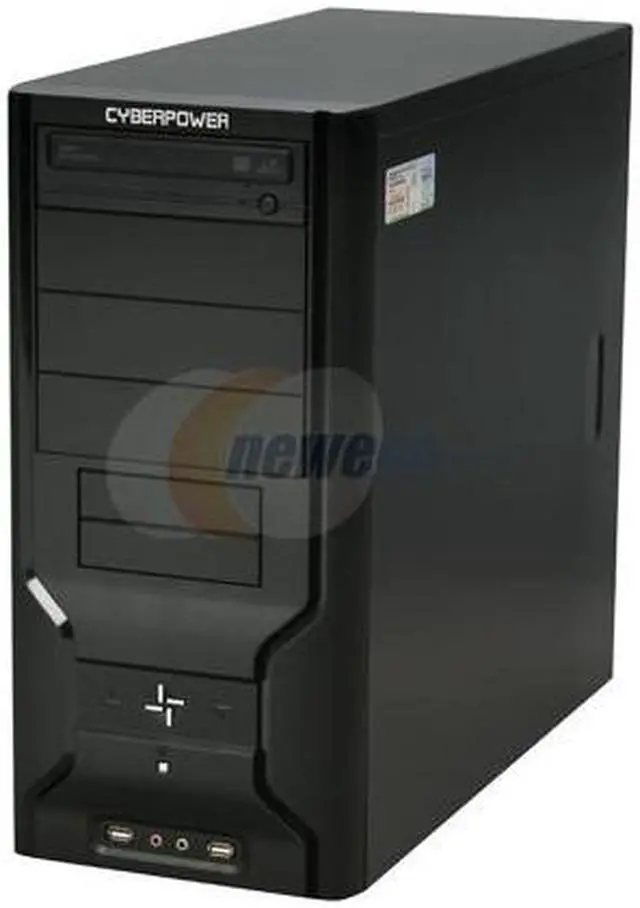 Alt view image 4 of 18 - CyberpowerPC Desktop PC Gamer Infinity 6320 Intel Core 2 Duo E8400 4GB DDR2 250GB HDD Intel GMA 3100 Windows Vista Home Premium 64-Bit