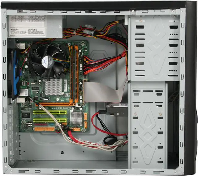 Alt view image 9 of 18 - CyberpowerPC Desktop PC Gamer Infinity 6320 Intel Core 2 Duo E8400 4GB DDR2 250GB HDD Intel GMA 3100 Windows Vista Home Premium 64-Bit