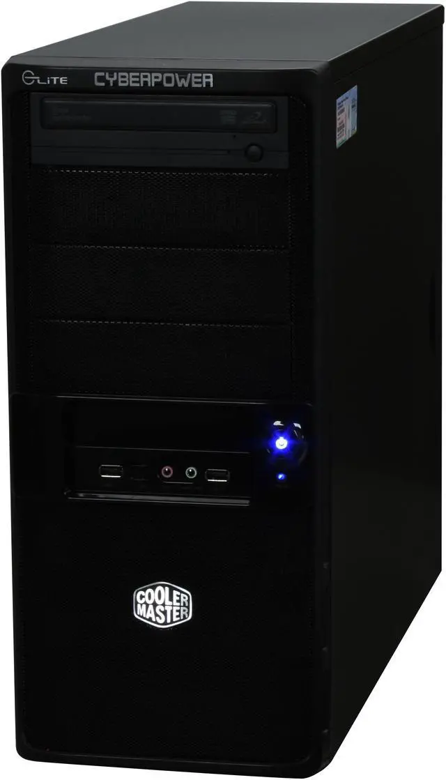Alt view image 4 of 19 - CyberpowerPC Desktop PC Gamer Infinity 6322 Intel Core 2 Quad Q6600 4GB DDR2 250GB HDD NVIDIA GeForce 9500 GT Windows Vista Home Premium 64-bit