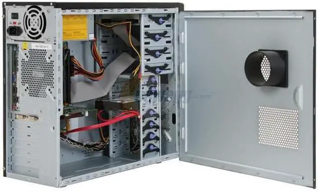 Alt view image 7 of 19 - CyberpowerPC Desktop PC Gamer Infinity 6322 Intel Core 2 Quad Q6600 4GB DDR2 250GB HDD NVIDIA GeForce 9500 GT Windows Vista Home Premium 64-bit