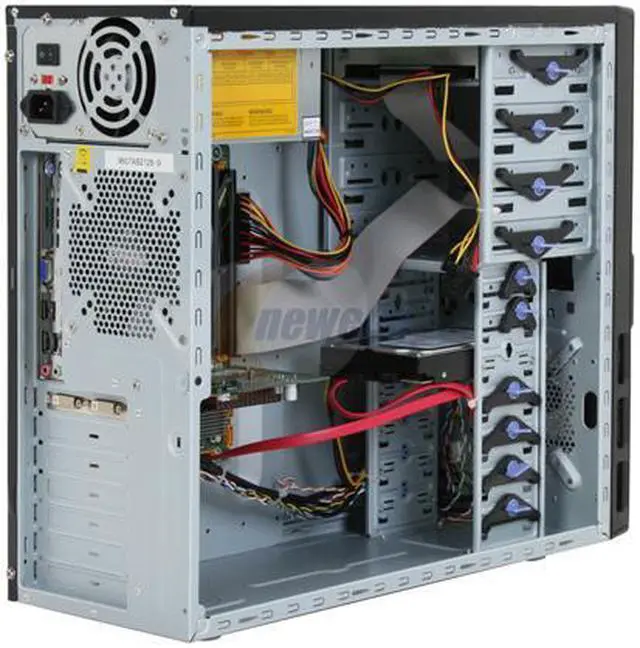 Alt view image 8 of 19 - CyberpowerPC Desktop PC Gamer Infinity 6322 Intel Core 2 Quad Q6600 4GB DDR2 250GB HDD NVIDIA GeForce 9500 GT Windows Vista Home Premium 64-bit