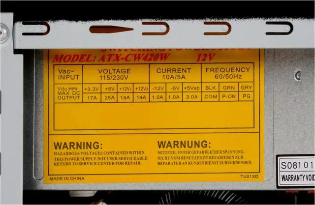 Alt view image 11 of 19 - CyberpowerPC Desktop PC Gamer Infinity 6322 Intel Core 2 Quad Q6600 4GB DDR2 250GB HDD NVIDIA GeForce 9500 GT Windows Vista Home Premium 64-bit