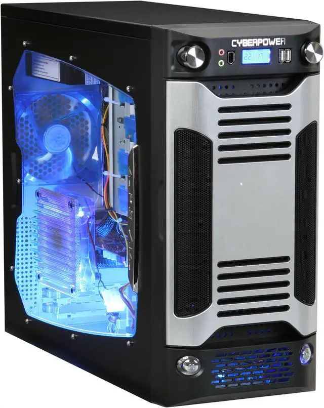 Alt view image 2 of 20 - CyberpowerPC Desktop PC Gamer Infinity 6200 Intel Core 2 Quad Q8200 4GB DDR2 500GB HDD ATI Radeon HD 4850 Windows Vista Home Premium 64-bit