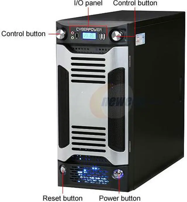 Alt view image 4 of 20 - CyberpowerPC Desktop PC Gamer Infinity 6200 Intel Core 2 Quad Q8200 4GB DDR2 500GB HDD ATI Radeon HD 4850 Windows Vista Home Premium 64-bit