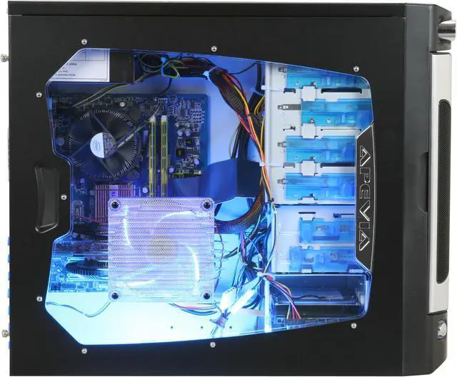 Alt view image 8 of 20 - CyberpowerPC Desktop PC Gamer Infinity 6200 Intel Core 2 Quad Q8200 4GB DDR2 500GB HDD ATI Radeon HD 4850 Windows Vista Home Premium 64-bit